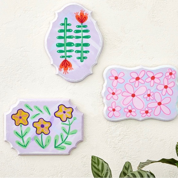 8 Mini Wood Unfinished Plaque Signs of Assorted Unique Shapes - Picture 4 of 5